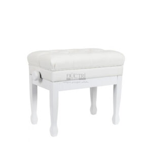 Ghế đàn piano cơ màu trắng - Piano Đức Trí