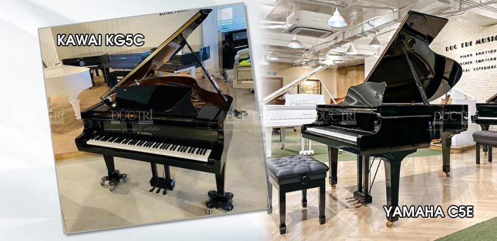 So sánh Yamaha C5e và Kawai kg5c