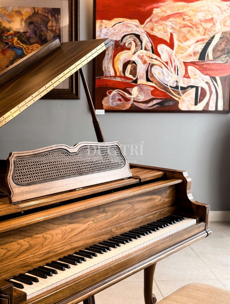 Dan piano Kimball Art Case va tranh Kimball Art Case Đàn piano Kimball Art Case và tranh