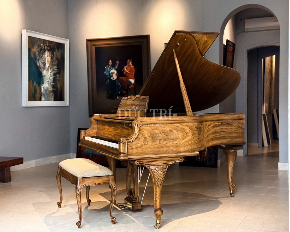 He thong pedal tren dan Kimball Art Case Kimball Art Case Hệ thống pedal trên đàn Kimball Art Case