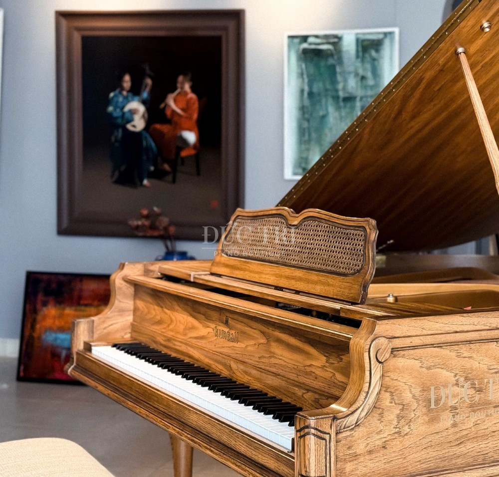 Mat ben dan Kimball Art Case Kimball Art Case Mặt bên đàn Kimball Art Case