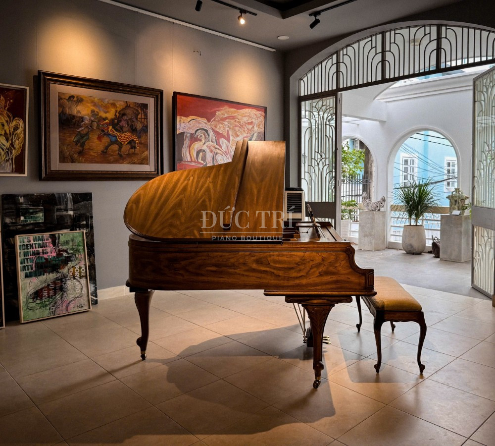 Mat ben trai dan Kimball Art Case Kimball Art Case Mặt bên trái đàn Kimball Art Case