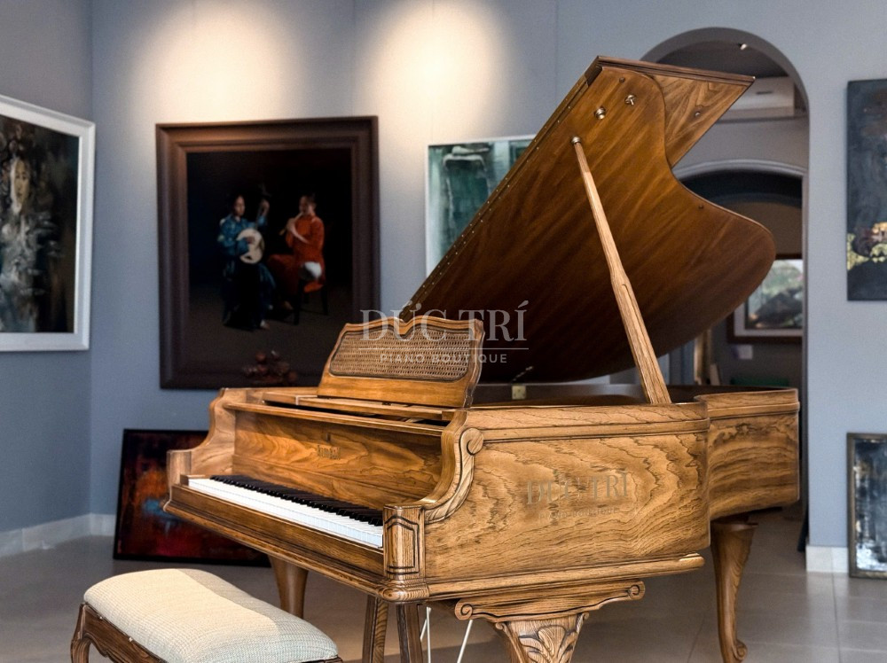 Mau van go tren dan Kimball Art Case Kimball Art Case Màu vân gỗ trên đàn Kimball Art Case