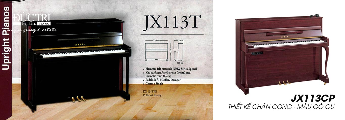 đàn piano yamaha JX113 giá rẻ thiết kế tinh tế và bền bỉ