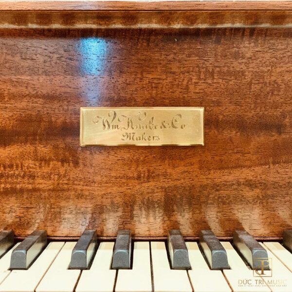 Đàn Piano Wm Knabe & Co Louis XV - Biểu tượng đồng trên nắp phím