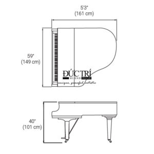 đàn baby grand piano Yamaha GC1 kích thước nhỏ gọn