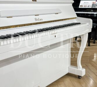 Đàn Piano Atlas A22H Trắng Chân cong cổ điển