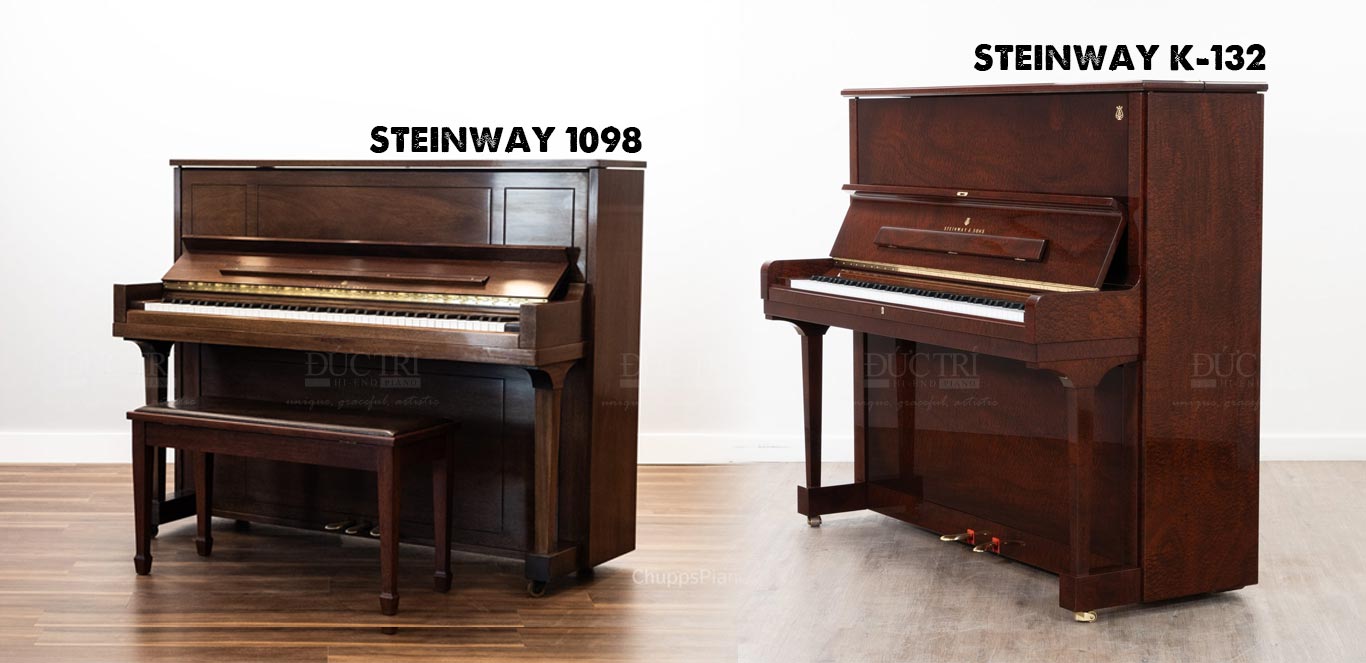 So sánh Steinway K-132 với Steinway 1098