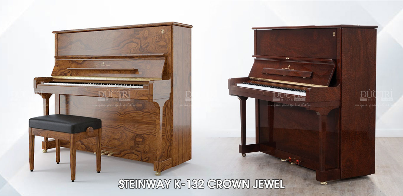 Steinway & Sons K132 crown jewel