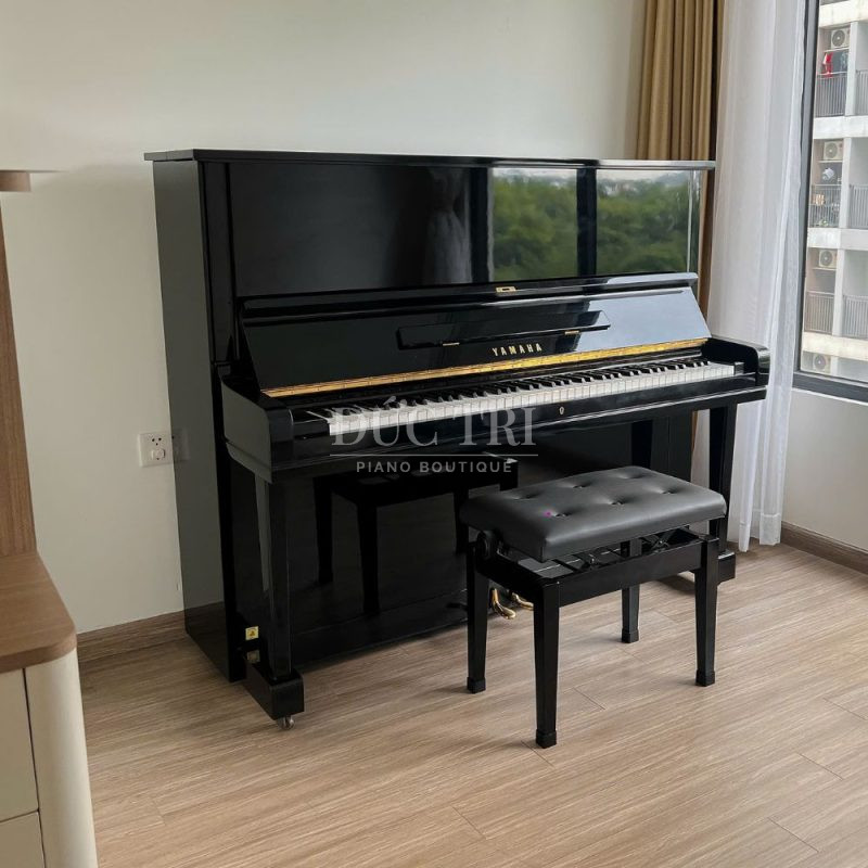 Màu đen trên đàn Yamaha U3E
