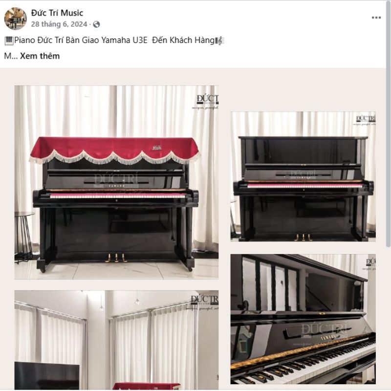 Piano Đức Trí chia sẻ những hình ảnh bàn giao đàn Yamaha U3E đến khách hàng