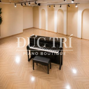 Đàn piano hybrid Yamaha NU1X màu đen bóng góc nhìn từ trên cao