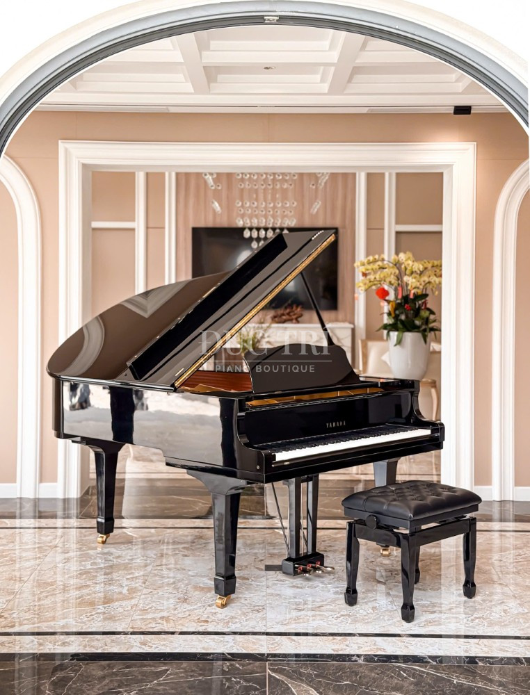 He thong 3 pedal tren dan Yamaha C3B Yamaha C3B Hệ thống 3 pedal trên đàn Yamaha C3B