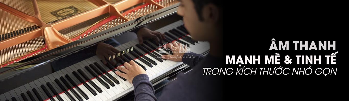 âm thanh mạnh mẽ và tinh tế trong kích thước nhỏ gọn của đàn piano grand yamaha gc2