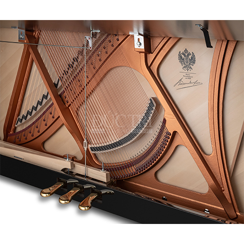 Dan Piano Bosendorfer 130 co in quoc huy nuoc Ao o soundboard bang am cao cap Bosendorfer 130 Đàn Piano Bosendorfer 130 có in quốc huy nước Áo ở soundboard - bảng âm cao cấp