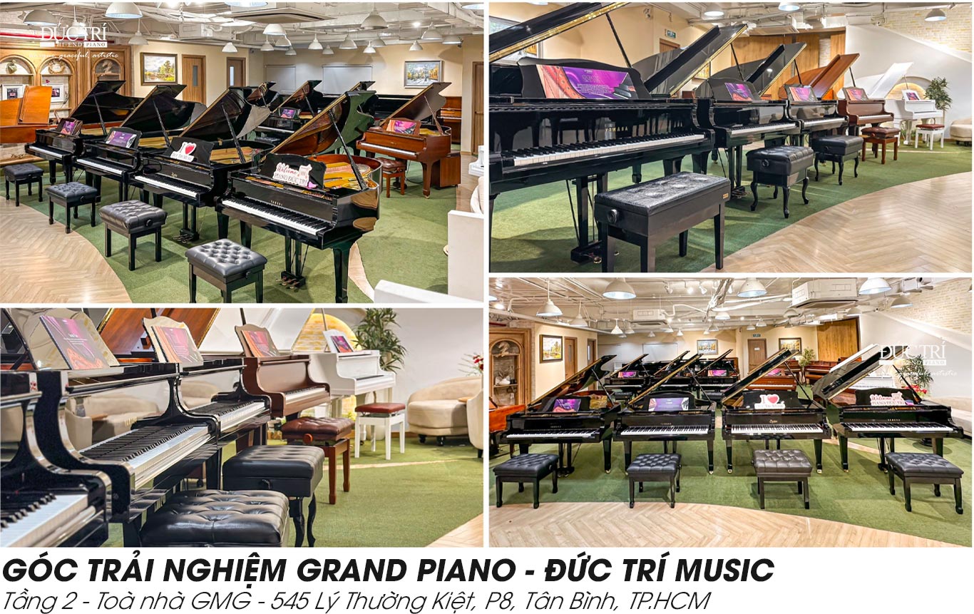 SHOWROOM Góc trải nghiệm đàn grand piano Đức Trí Music