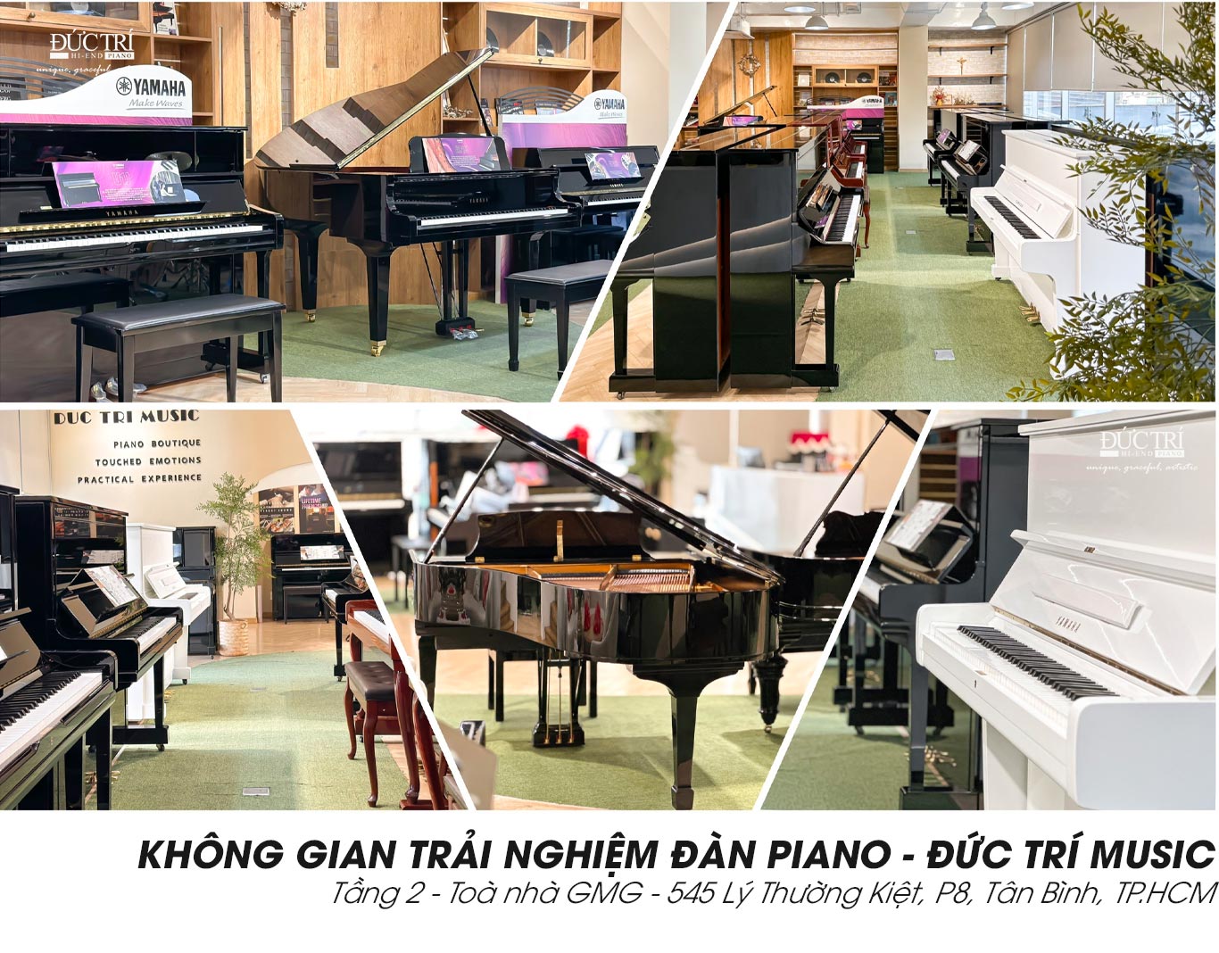 Showroom Không Gian Trải Nghiệm đàn Piano Đức Trí Music