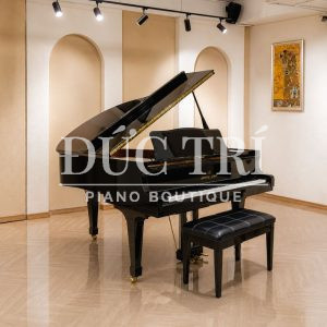 Đàn grand piano Shigeru Kawai SK2 màu đen bóng mở nắp góc nhìn bên trái (2)