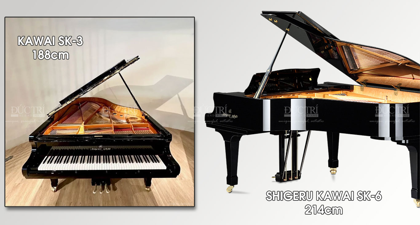 So sánh đàn piano kawai sk-6 với kawai sk-3