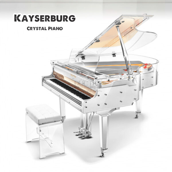 Đàn Kayserburg Crystal Piano có thiết kế trong suốt như pha lê