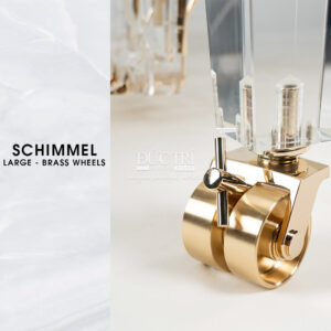 LARGE-BRASS-WHEELS-SCHIMMEL CRYSTAL-K-213-G