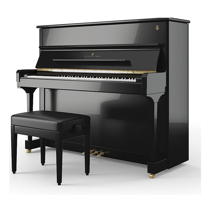 Steinway Uprights Model V-125 lý tưởng cho các không gian nhỏ gọn 