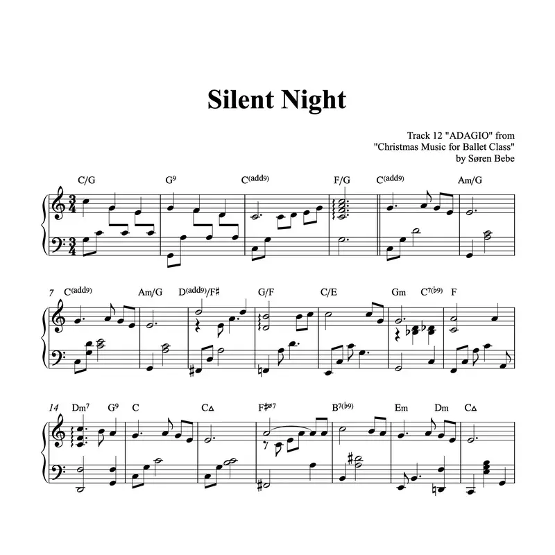 Với giai điệu nhẹ nhàng và dịu êm, "Silent Night" là một bản nhạc lý tưởng cho những buổi tối yên tĩnh