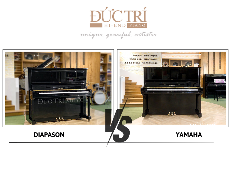 So sánh đàn Piano Diapason và Yamaha