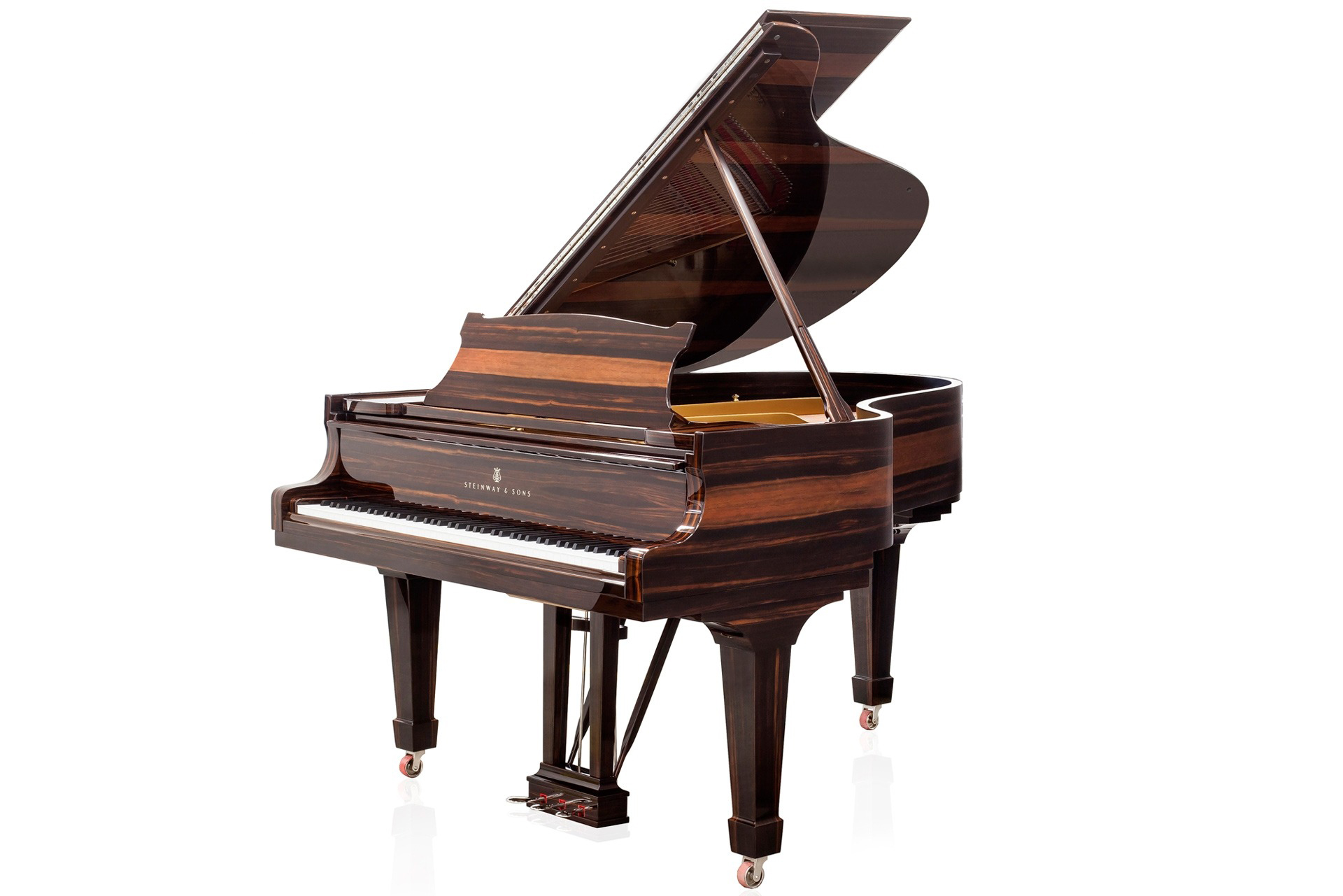 Đàn Steinway & Sons M- 170 Macassar là dòng làm từ gỗ mun Macassar