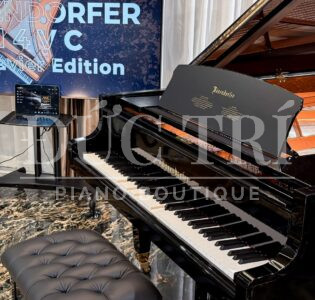 Bàn phím và ghế đàn Bosendorfer 214VC Disklavier Edition