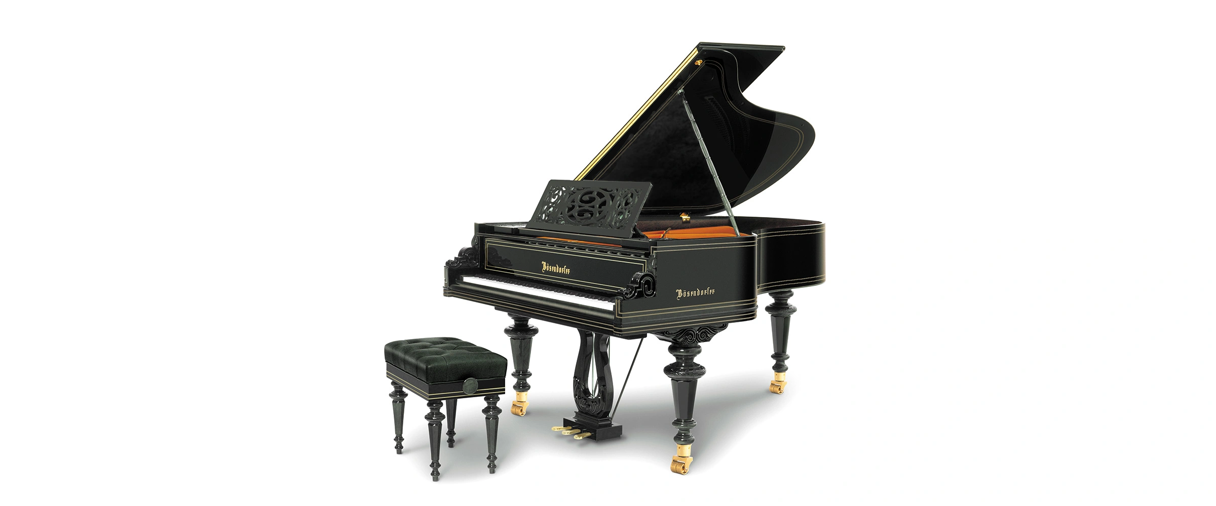 Đàn Piano Bösendorfer Vienna 214VC màu đen xước