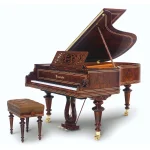 Đàn Piano Bösendorfer Vienna 214VC sử dụng venners Burl wood