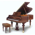 Đàn Piano Bösendorfer Vienna 214VC sử dụng venners Burl wood