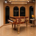 Đàn grand piano Bösendorfer Artisan trong sảnh vòm gỗ cổ điển