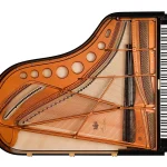 Góc chụp từ phía trên của Đàn Piano Bösendorfer 200 - Đại dương cầm cao cấp - Thiết kế cân bằng hoàn hảo