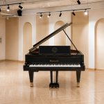 Góc đằng sau đàn Bösendorfer Oscar Peterson