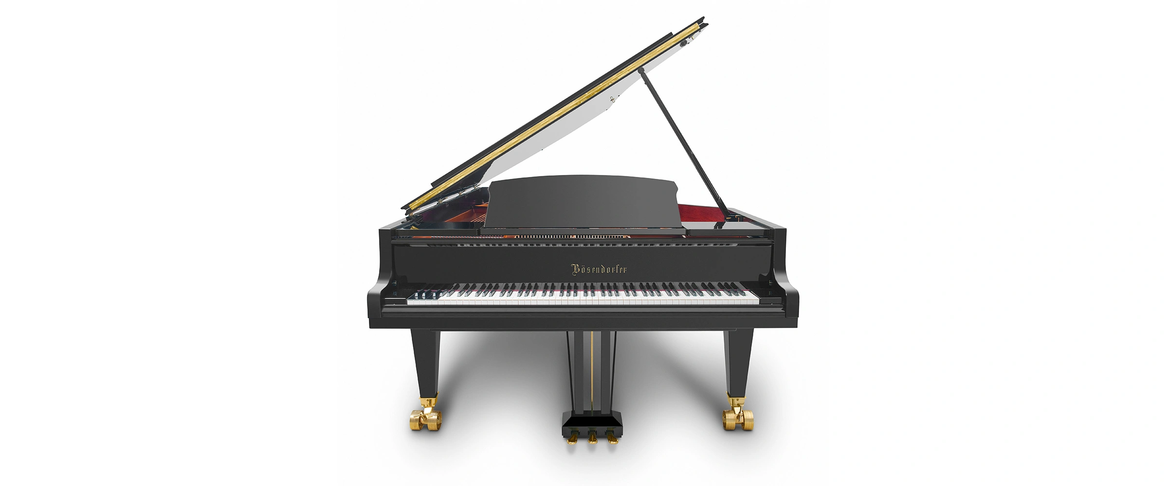 Góc nhìn chính diện của Đàn Piano Concert Grand Bösendorfer 290 Imperial