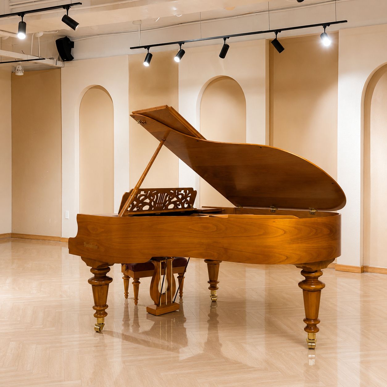 Góc trước mặt đàn Bösendorfer Strauss