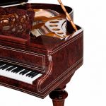 Mặt bên trên đàn Bösendorfer Liszt (Artcase design)