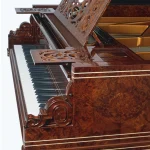 Mặt hông Bösendorfer Vienna sử dụng venners Burl wood