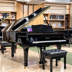 Màu đen bóng trên đàn Yamaha c5e