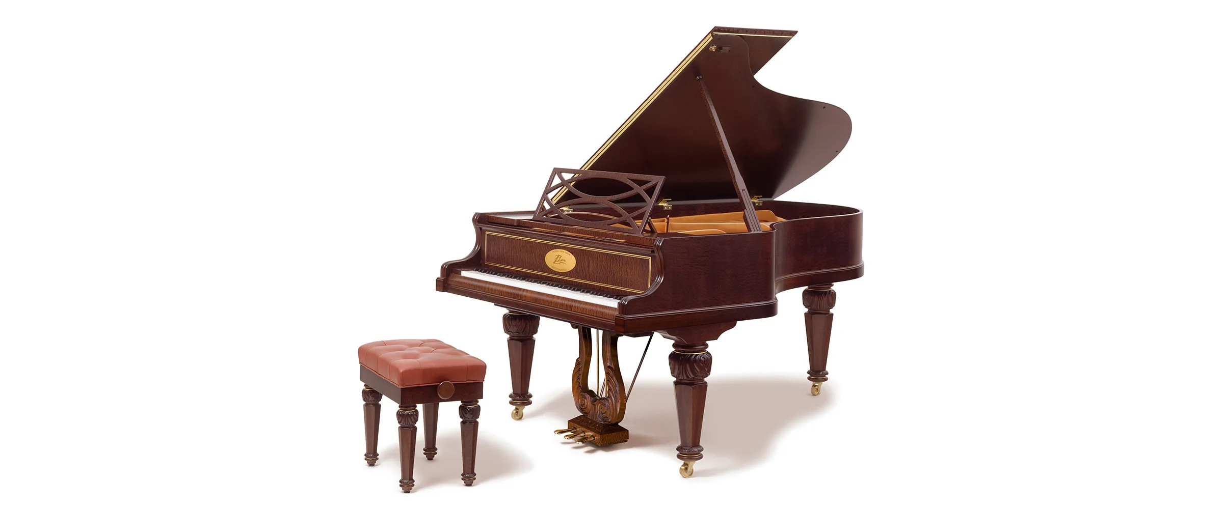 Nhìn chung, đại dương cầm Bösendorfer Chopin có thiết kế cổ điển với tone gỗ tối màu cùng thiết kế tinh giản