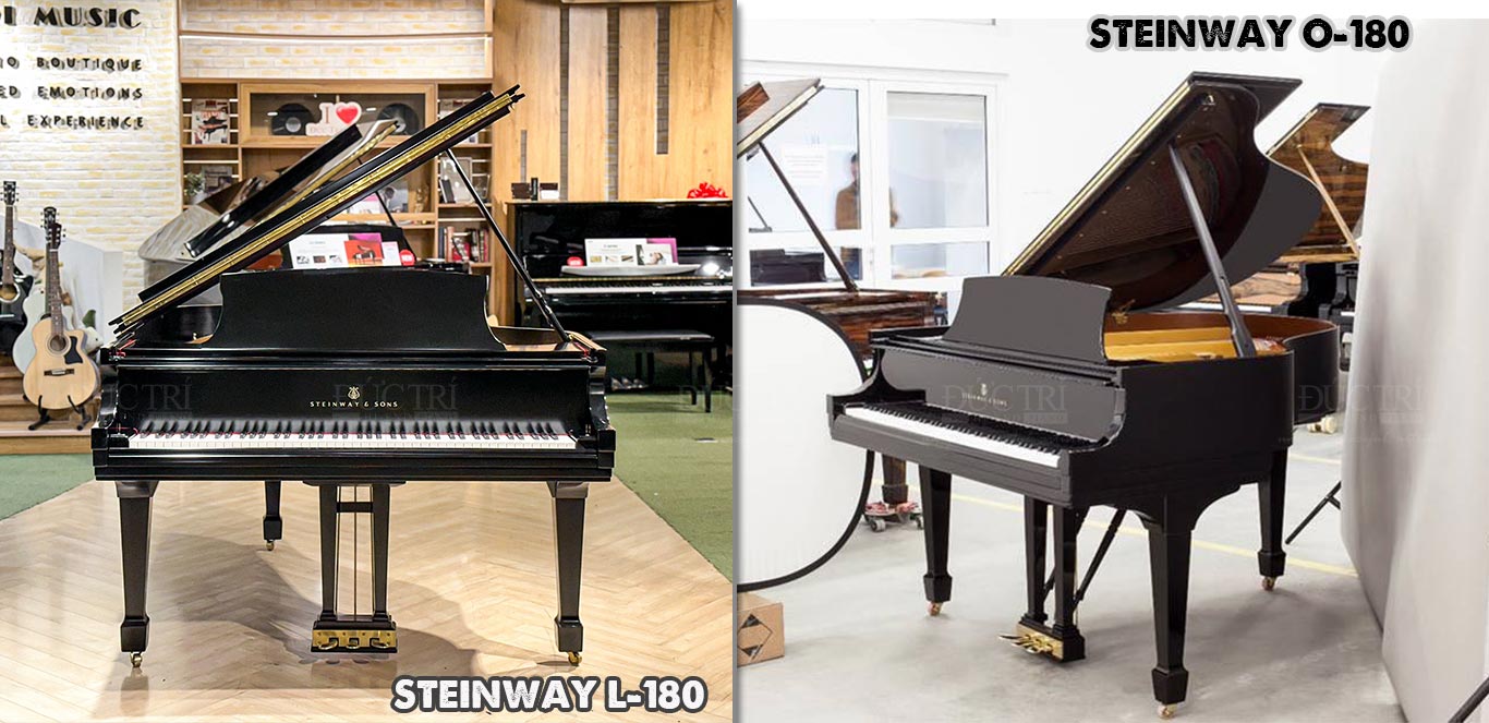 So sánh đàn Steinway L-180 với Steinway O-180