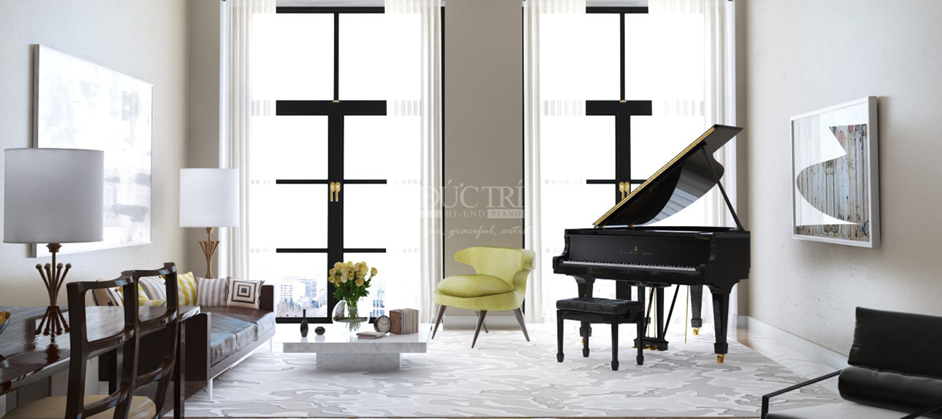 Steinway M-170 ảnh thực tế tại nhà khách