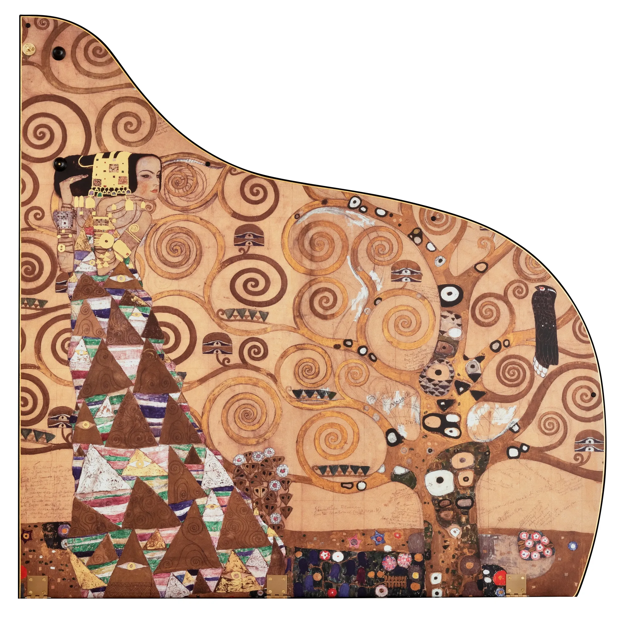 Tổng thể mặt trong của nắp đại dương cầm Tree of Life của Klimt