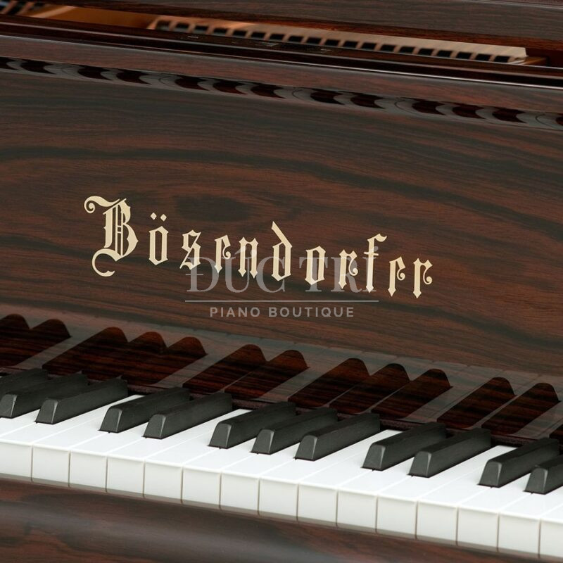 logo tren dan Bosendorfer 290 Imperial So sánh đàn piano Bluthner và Bösendorfer logo trên đàn Bösendorfer 290 Imperial
