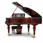 mặt sau đàn Bösendorfer Liszt (Artcase design)