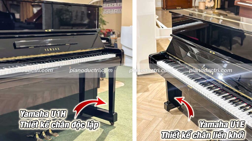 Khác biệt trong thiết kế chân liền khối