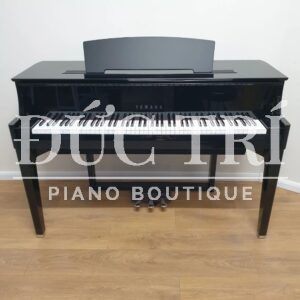 Hệ thống 3 pedal gồm damper, soft với half-pedal, sostenuto