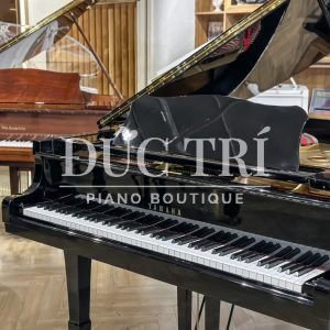 Logo Yamaha và phím đàn trên đàn Yamaha G2E